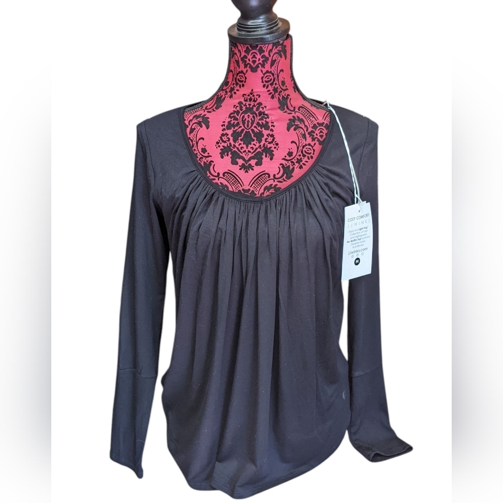 JJ Winks California Black Long Sleeve Lounge Top M